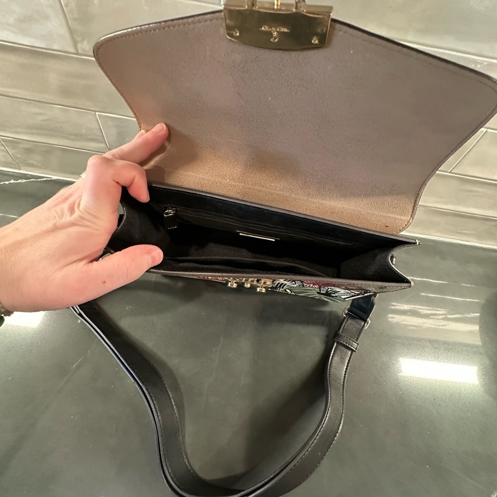 Furla Green and Red Botanica with Zebra Crossbody Bag with Gold-Tone Hardware - Picture 5 of 5